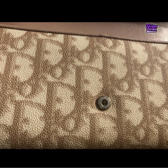 Christian Dior John Galliano Vintage Beige Trotter Monogram Logo Leather Wallet - Picture 11 of 16